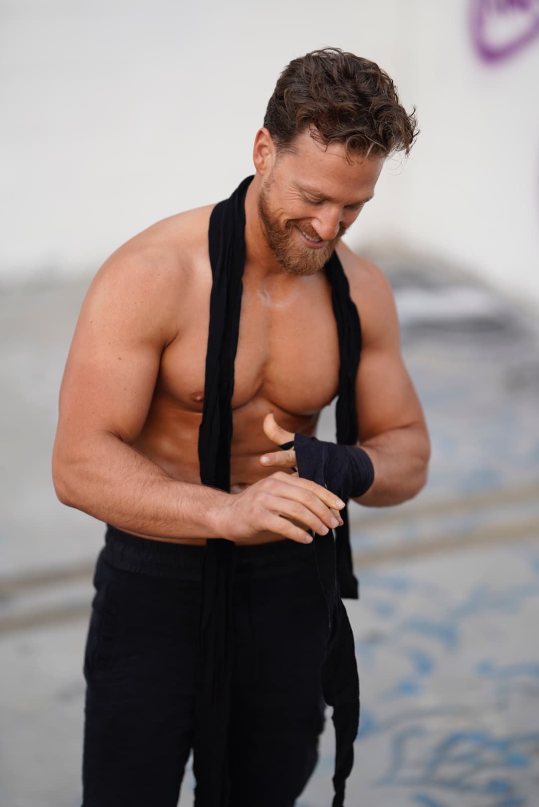 Alec Penix boxing training